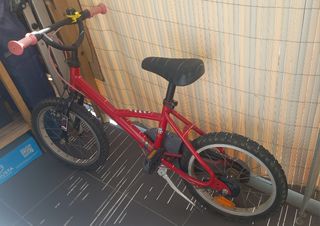 Bicicleta niña 16" roja
