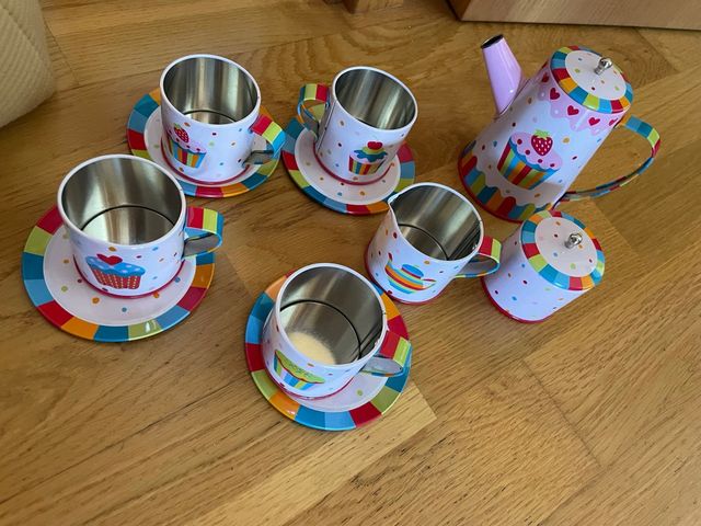 Juego de té infantil vintage