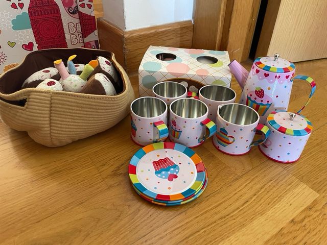 Juego de té infantil vintage