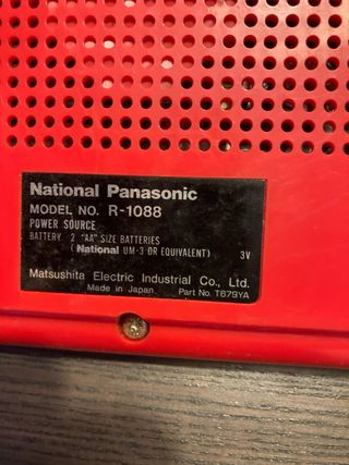 Radio Nacional Panasonic Vintage