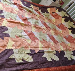 Coperta patchwork fatta a mano con tessuti america