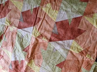 Coperta patchwork fatta a mano con tessuti america