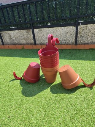  Lote 5 Macetas Colgantes - colores a escoger