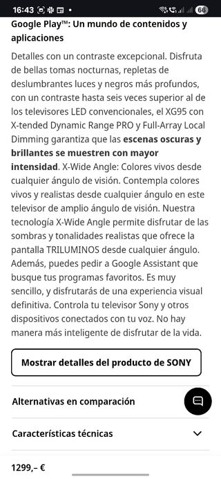 TV LED 55" - Sony KD-55XG9505 UHD 4K HDR