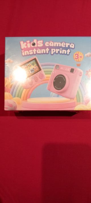 Cámara instantánea infantil rosa