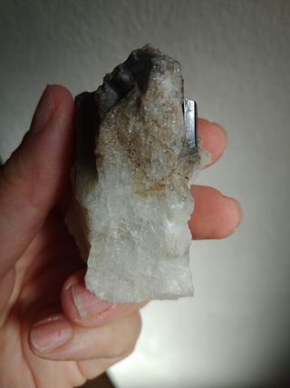 Tormalina nera su Quarzo