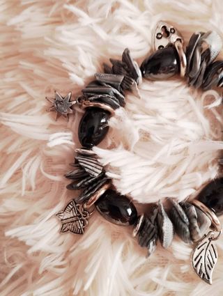 Pulsera marina gris plata