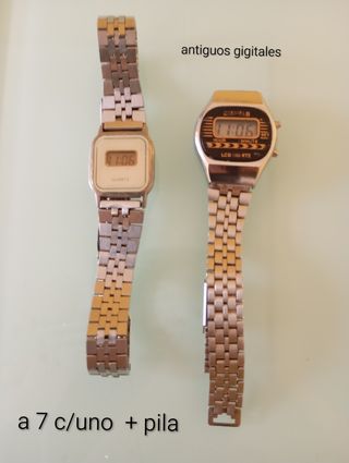 -5 Relojes pulsera vintage mujer(a 7€c/u)