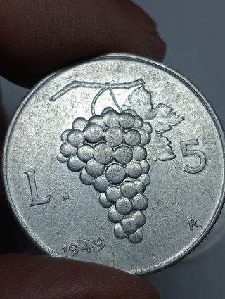 Monete Italia 1949: 1, 2, 5, 10 Lire