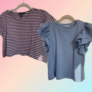 2 camisetas verano: Zara, Pull&Bear - T-S