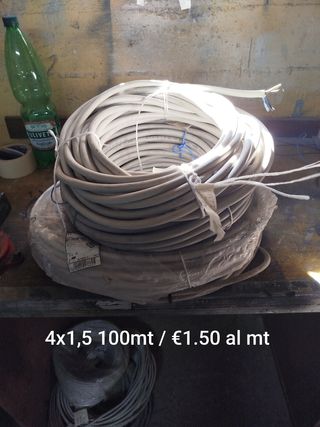 100 mt cavo elettrico 4x1,5