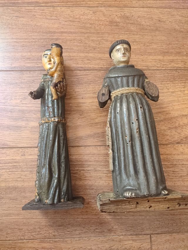 2 Figuras Santos - Artesanía Antigua