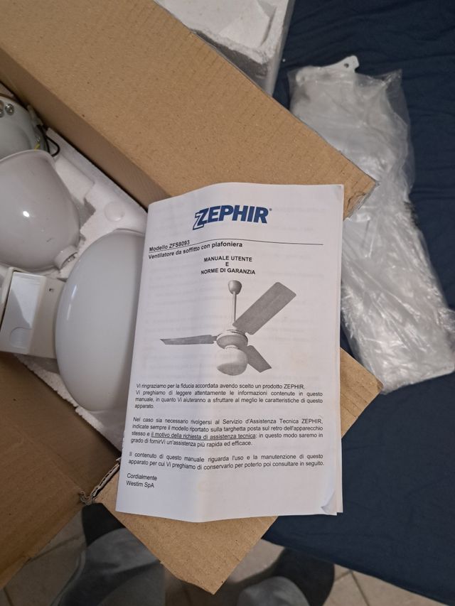 Ventilatore Zephir ZFS8093 bianco