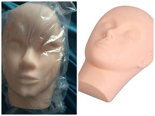 Cabeza maniquí silicona maquillaje