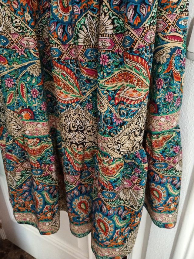 Vestido largo multicolor boho