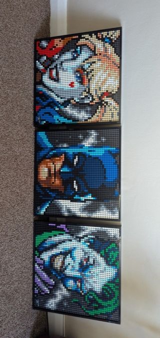 Pixel Art Lego Batman, Harley Quinn y Joker