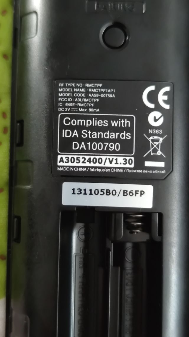 Mando Samsung Smart Hub TV