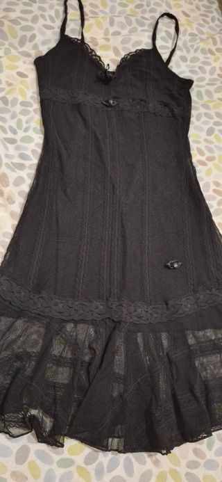 Vestito nero pizzo estivo