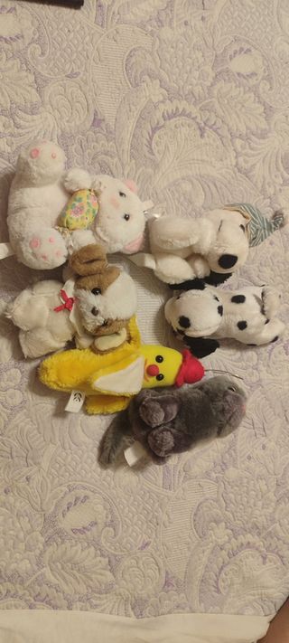 Lotto di 6 Peluche vintage vari