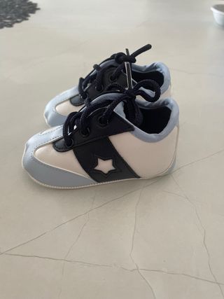 Scarpe neonato bimbo, blu e bianche