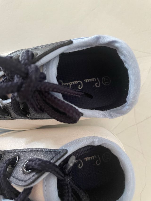 Scarpe neonato bimbo, blu e bianche