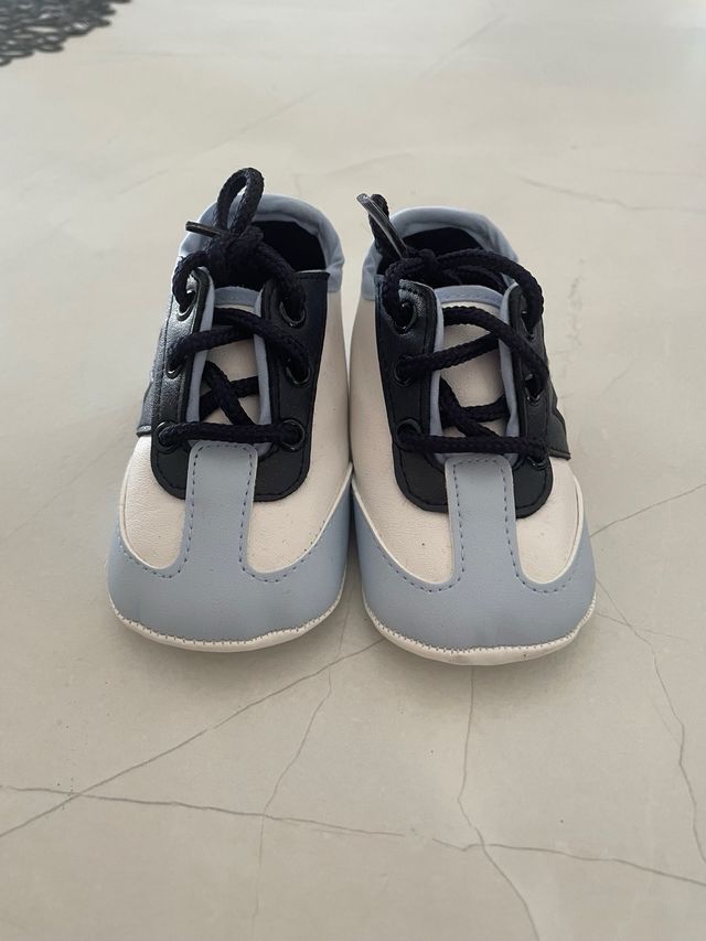 Scarpe neonato bimbo, blu e bianche