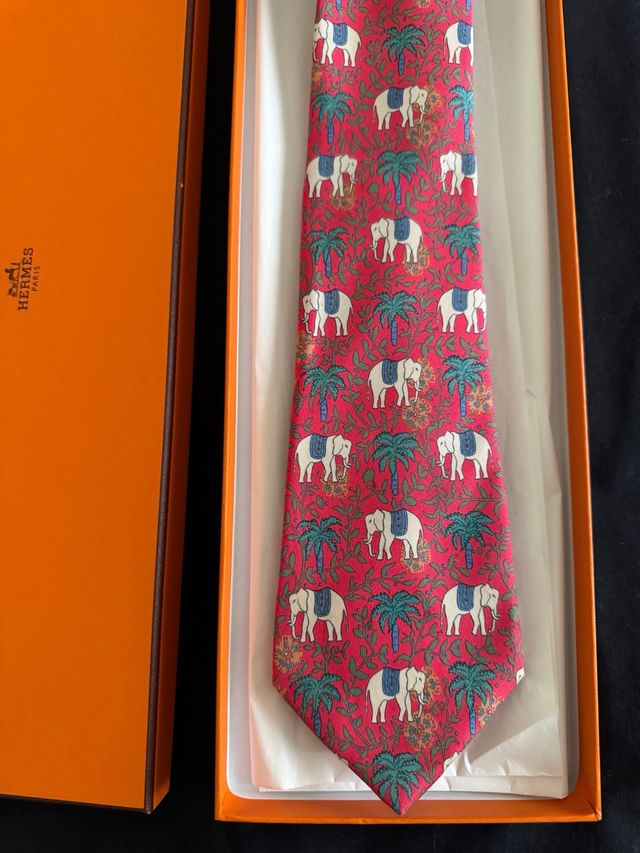 Corbata Hermes Elefantes