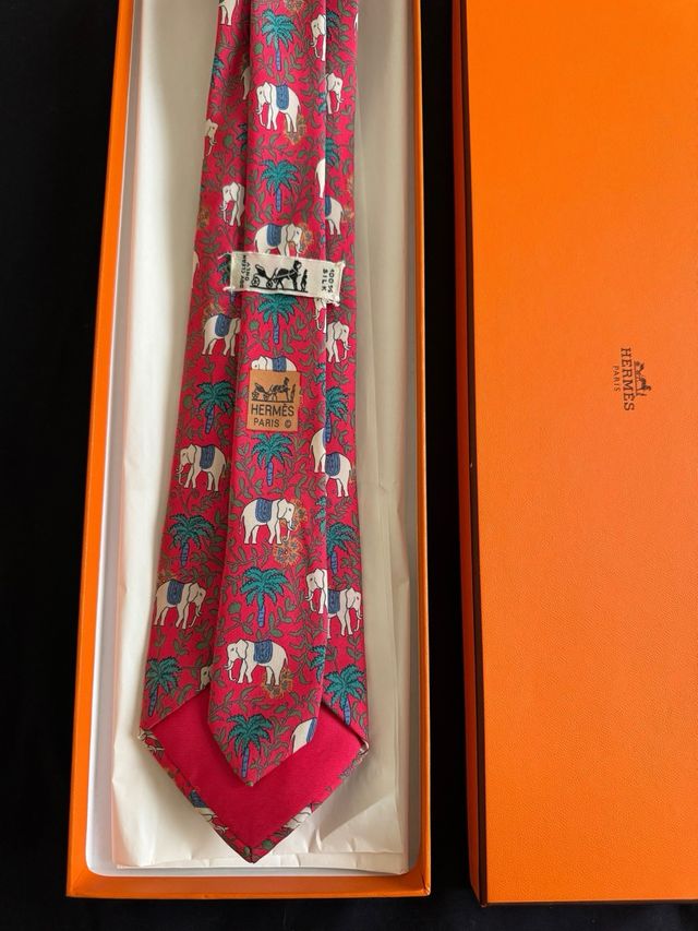 Corbata Hermes Elefantes