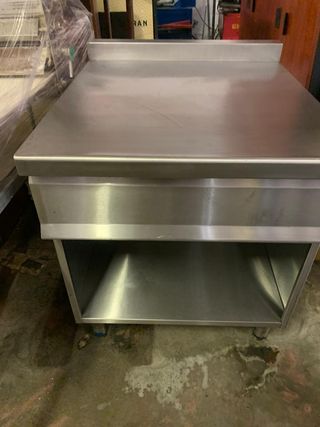 Mesa acero inoxidable industrial de trabajo