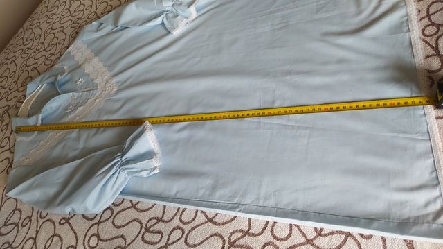 Camisón Tergal vintage azul