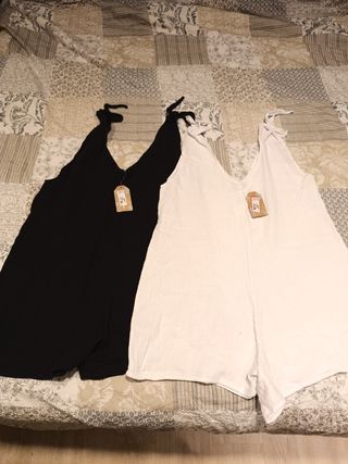 Monos verano Calzedonia - blanco y negro
