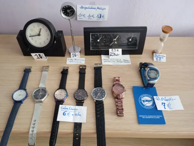 Despertadores y Relojes de caballero,desde 5€