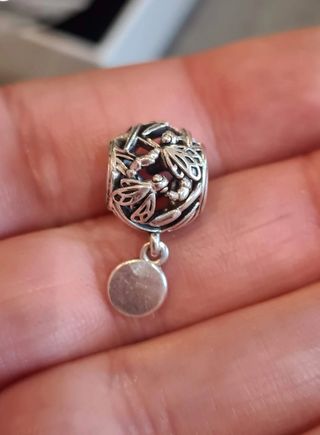 Charm Pandora libélulas plata. Nuevo.
