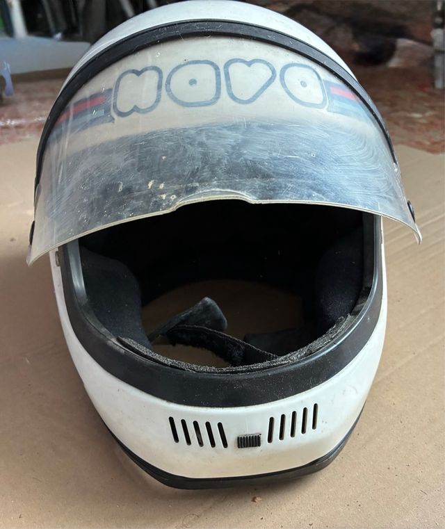 Casco moto vintage NOVO