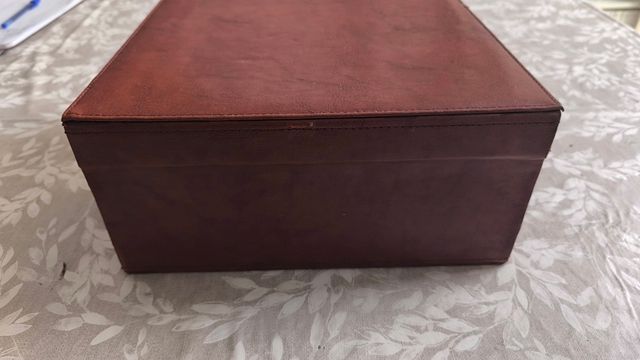 Kit coctelería - Caja cuero marrón