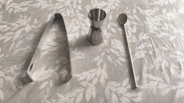 Kit coctelería - Caja cuero marrón