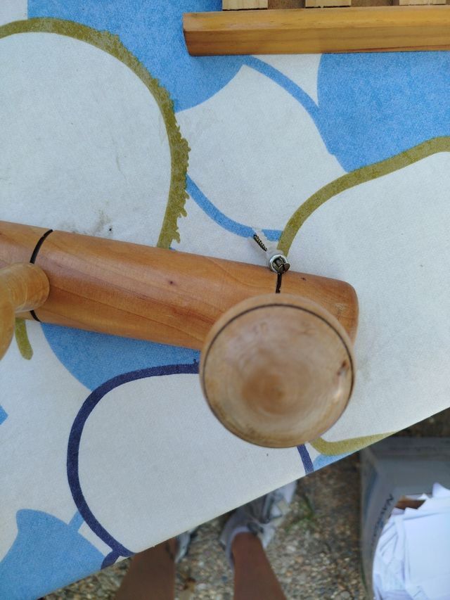 Perchero madera 3 ganchos