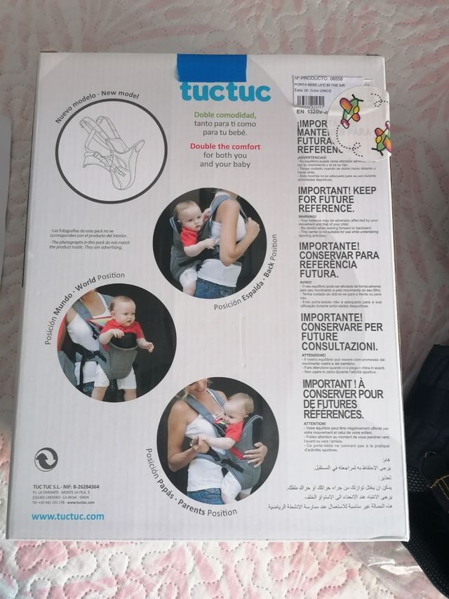 Mochila portabebés Tuc Tuc