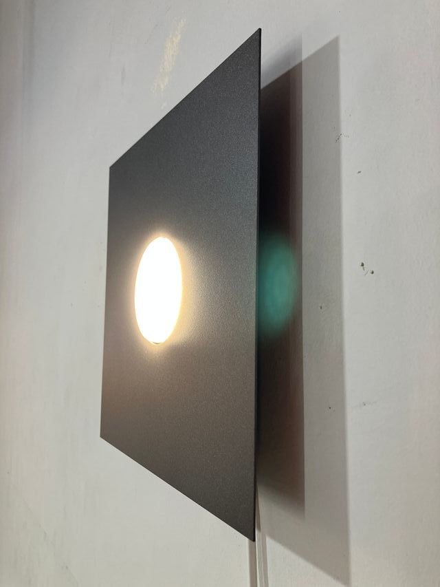 Lampada soffitto lastra metallo