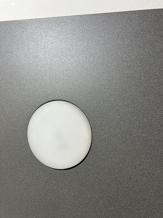 Lampada soffitto lastra metallo