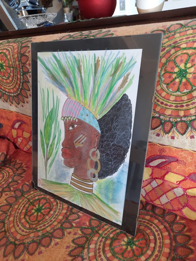 Dipinto a mano: Donna tribale