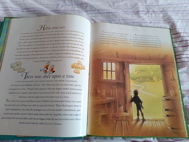 3 libros Cuentos bilingüe