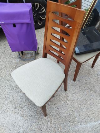  Sillas Comedor Madera - Beige