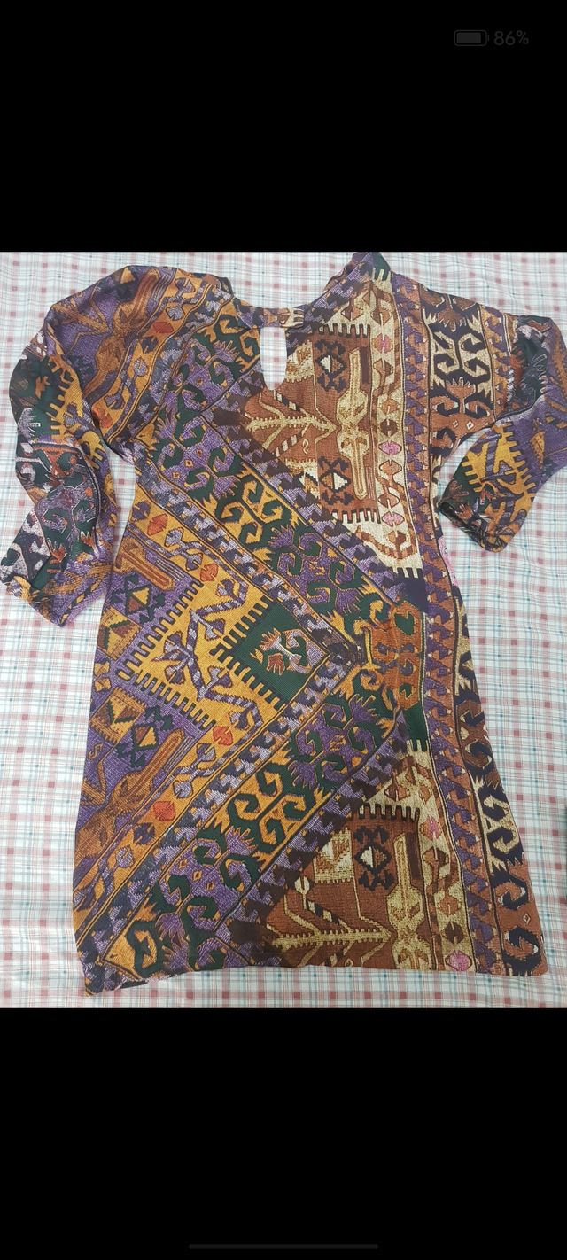 Vestido Saona Paris multicolor talla S