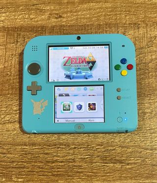 Nintendo 2DS azul edición Pokémon Sol y Luna