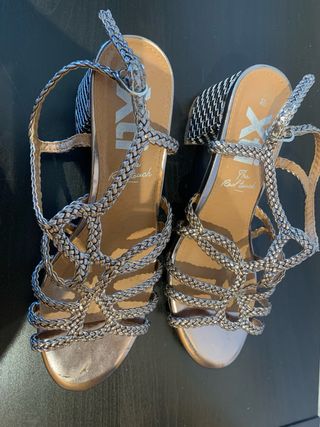 Sandalias tacón The Roof Touch - Plata - 40