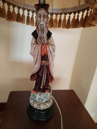 Lampara vintage porcelana