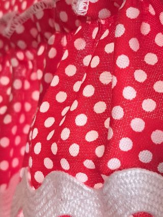 Traje Flamenca niña - rojo lunares
