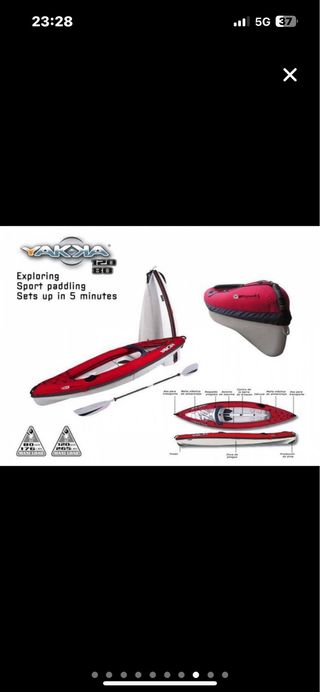 Kayak inflable individual plegable
Esta en Noja