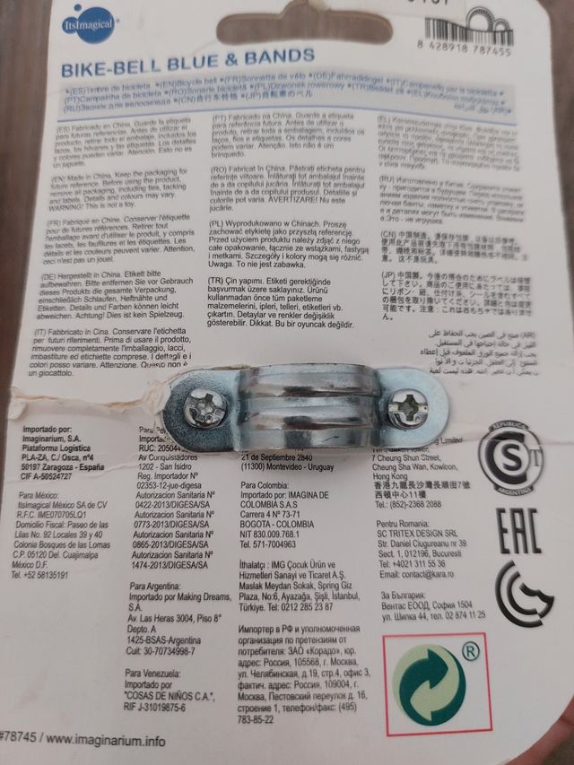 Timbre y bolsa Imaginarium bici